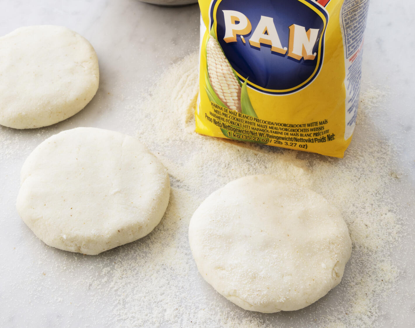 Arepas – mjuka majsbröd