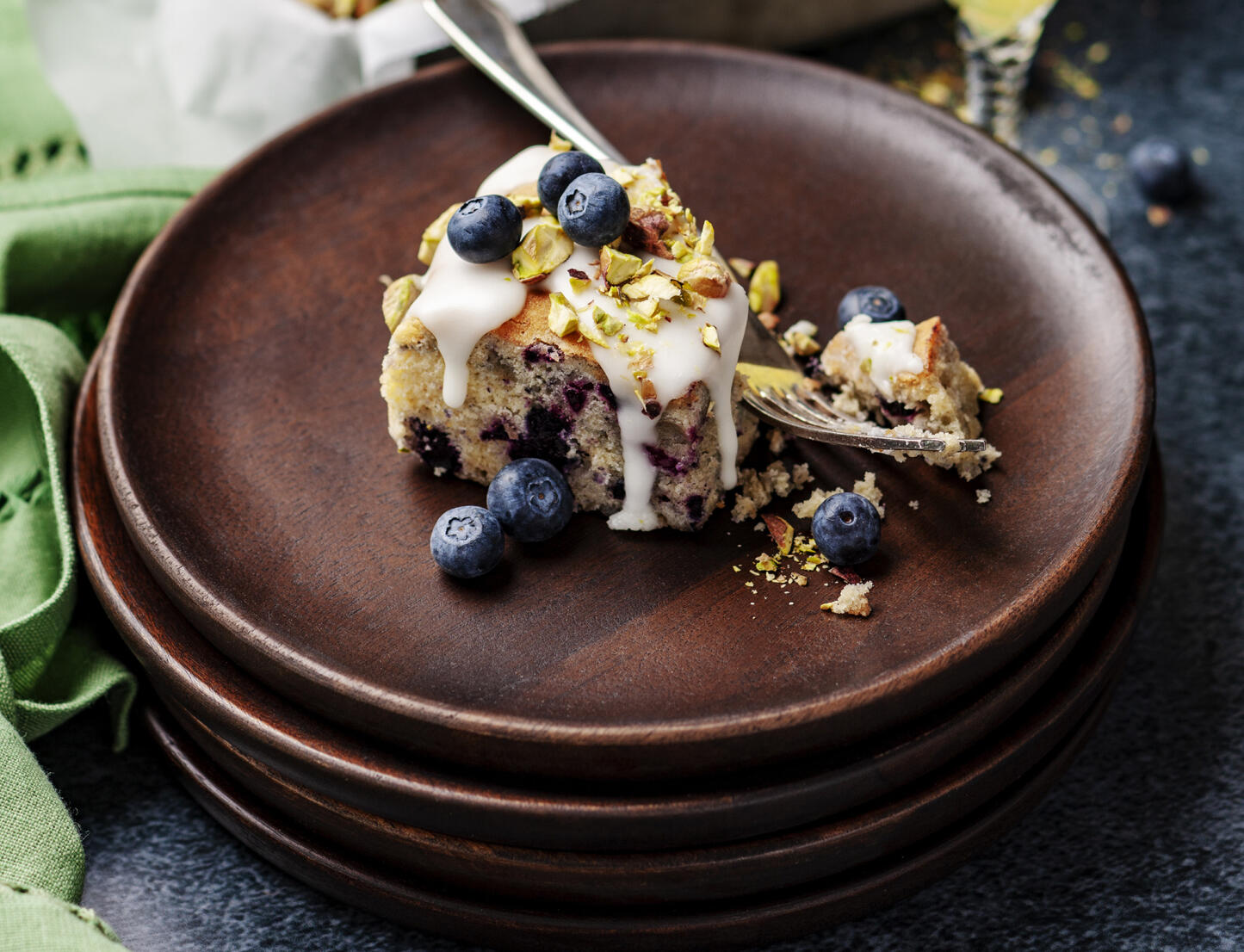 Blåbärskaka med limoncello