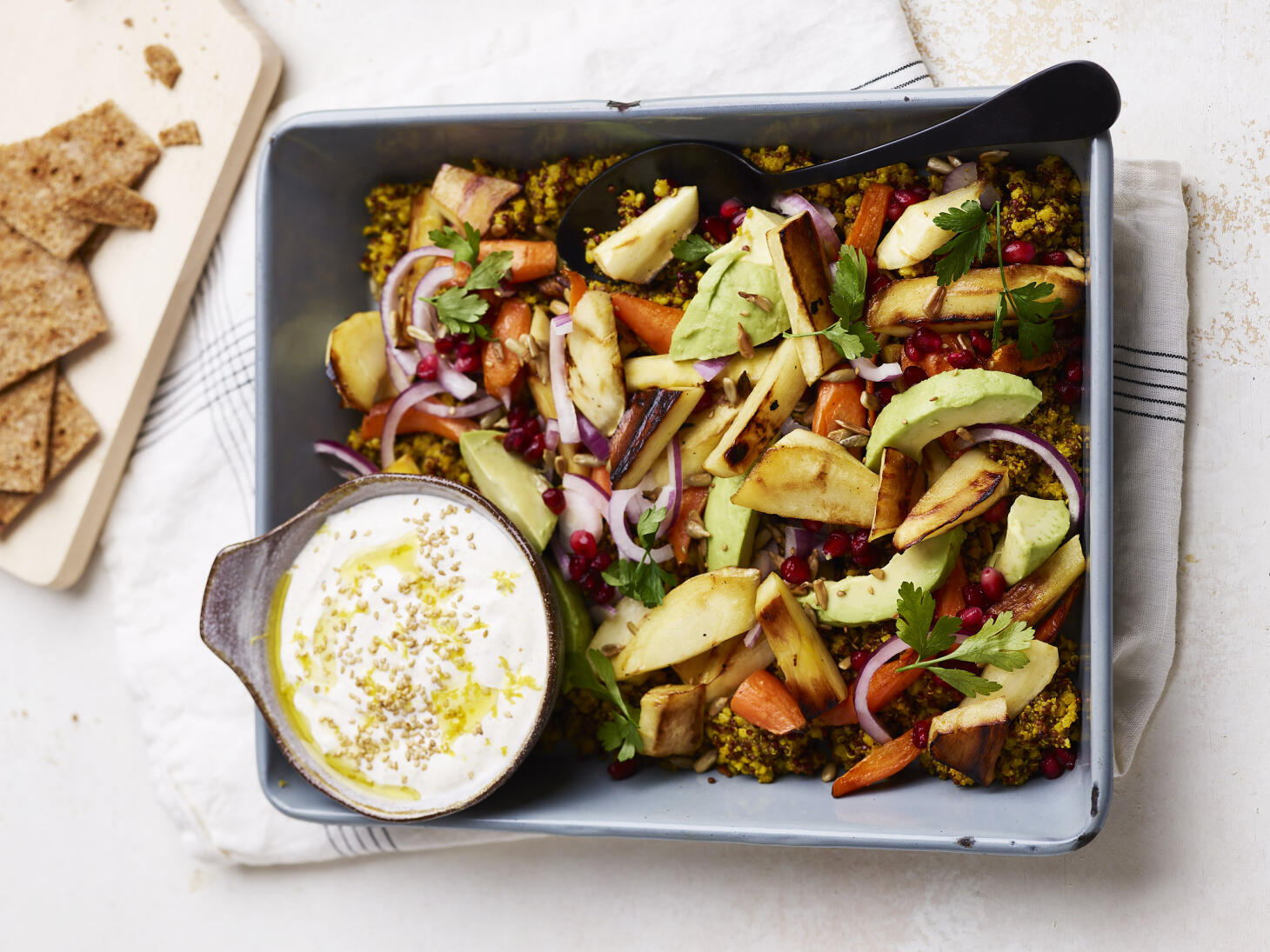 Varm quinoasallad med palsternacka