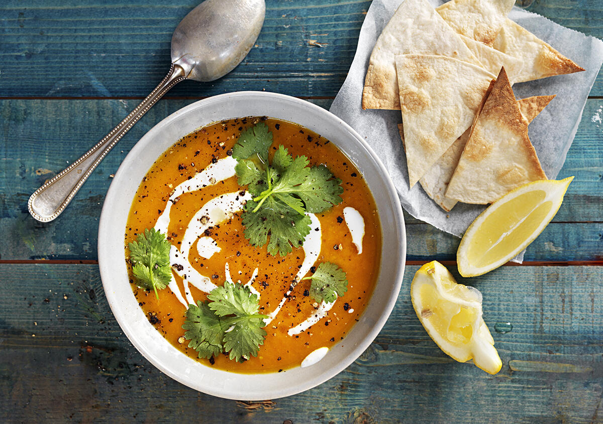 Morotssoppa med sötpotatis