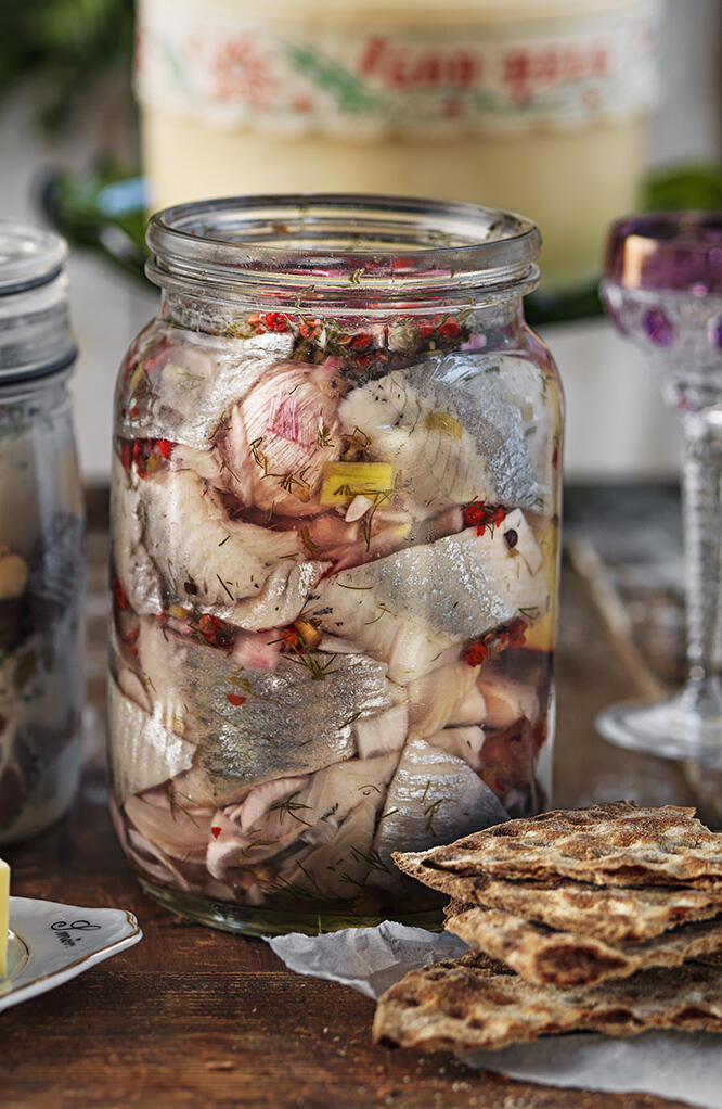 Fransk löksill med rosépeppar