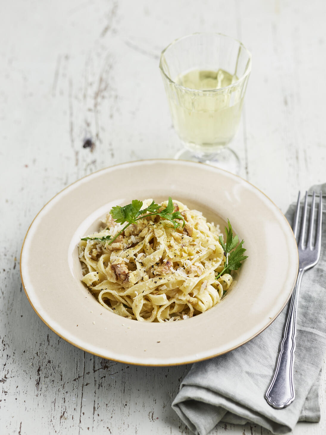 Pasta med valnötspesto