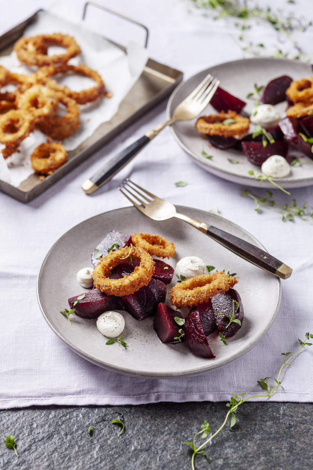 Balsamicorödbetor med getostkräm