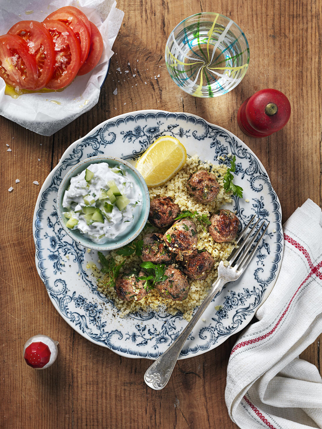 Lammköttbullar med getosttzatziki
