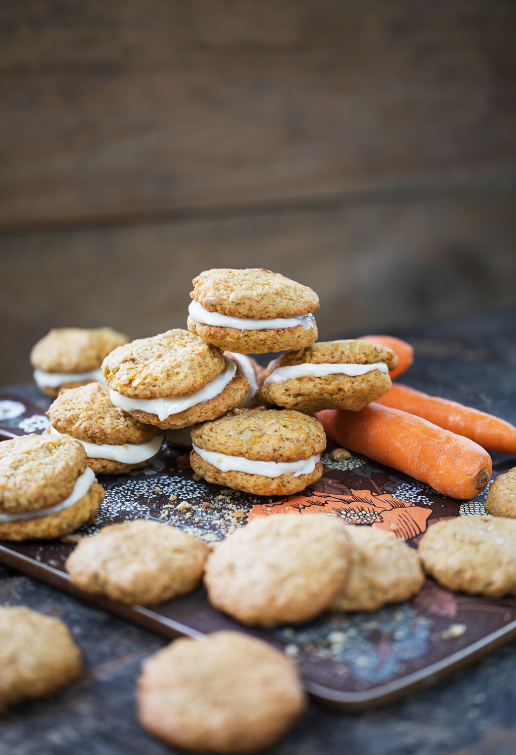 Morotskakor med färskost