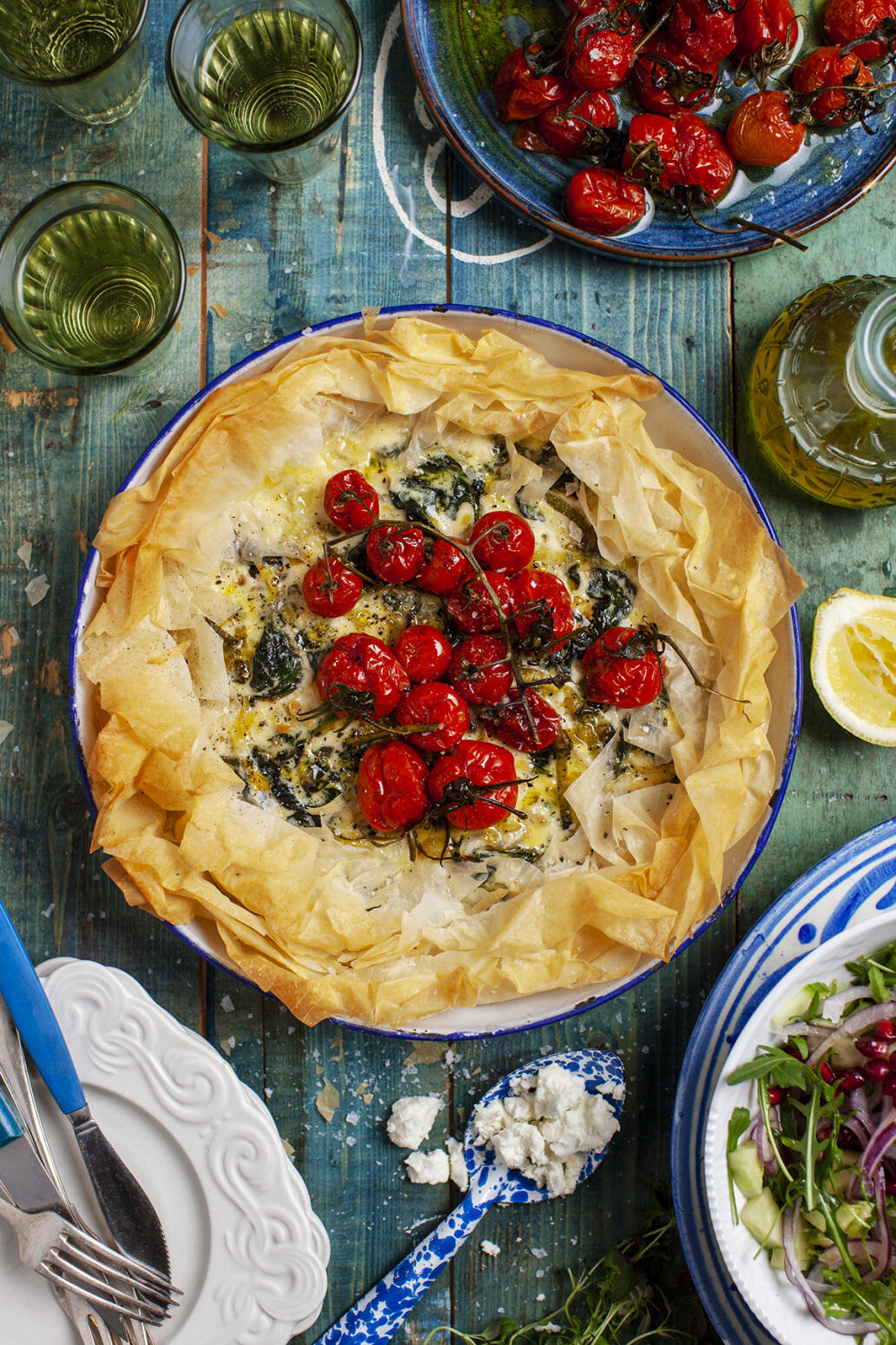 Filodegspaj med spenat & feta