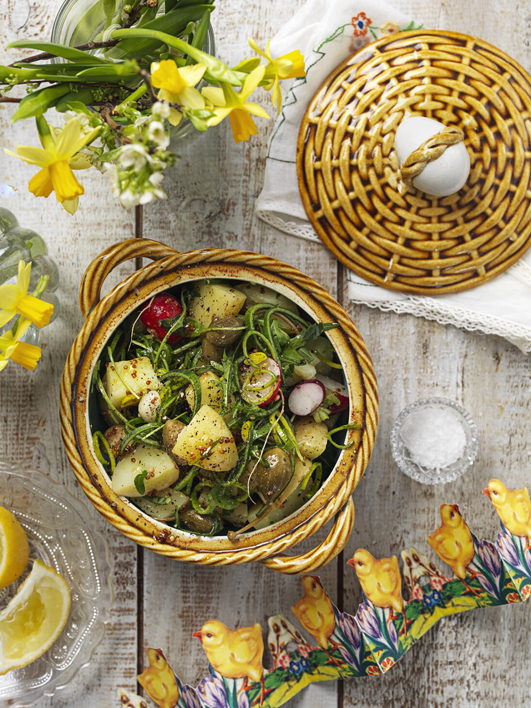 Potatissallad med senapsdressing och kapris