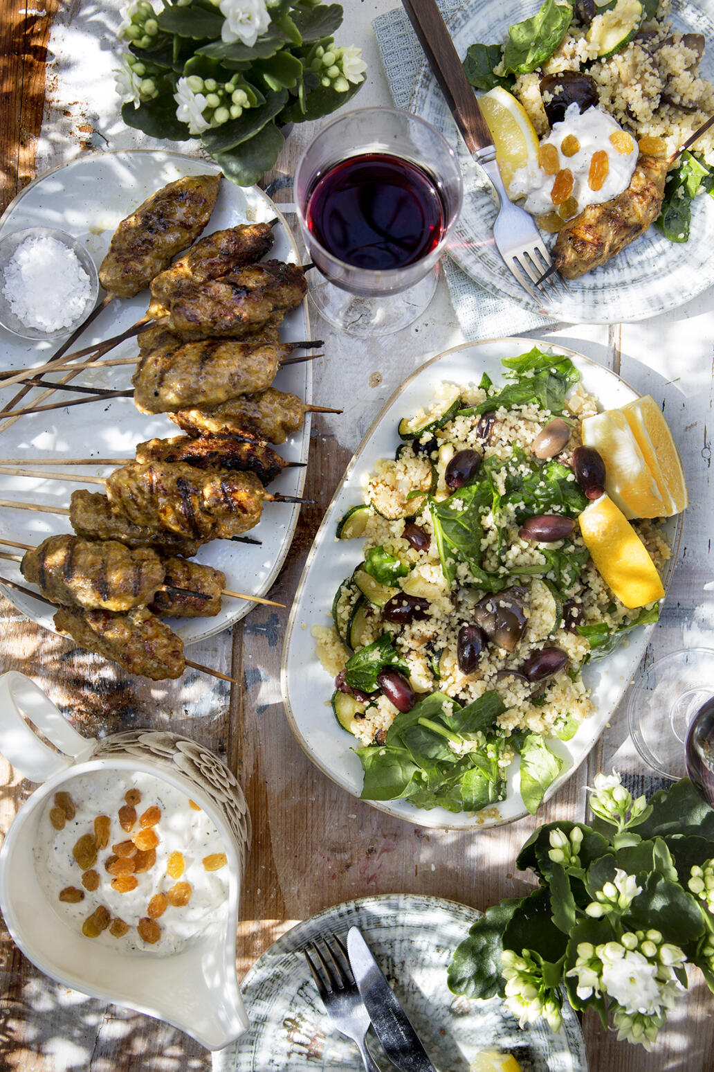 Lammfärsspett med couscous