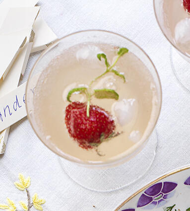 Fläder- och grapefruktdrink