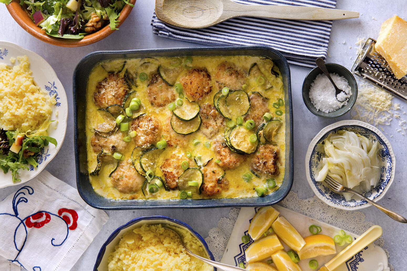 Torsk- & räkbiffar med squash