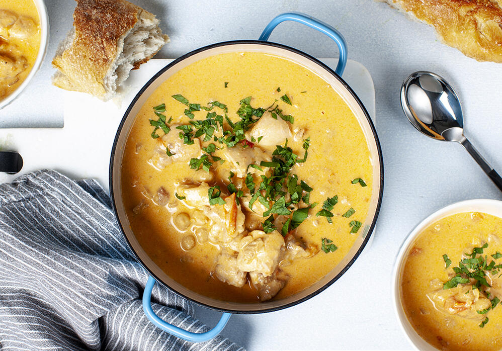 Laga gott till helgen -Kycklinggryta med kokosmjölk och mynta