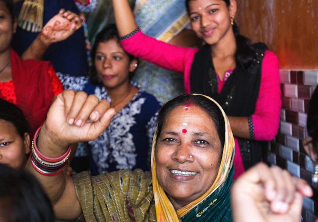 Gruppen Women’s Association On Violence Against Women kämpar, med stöd av Act Svenska kyrkans partner, mot våld och utbildar om kvinnors rättigheter. FOTO: Josefin Casteryd/Ikon