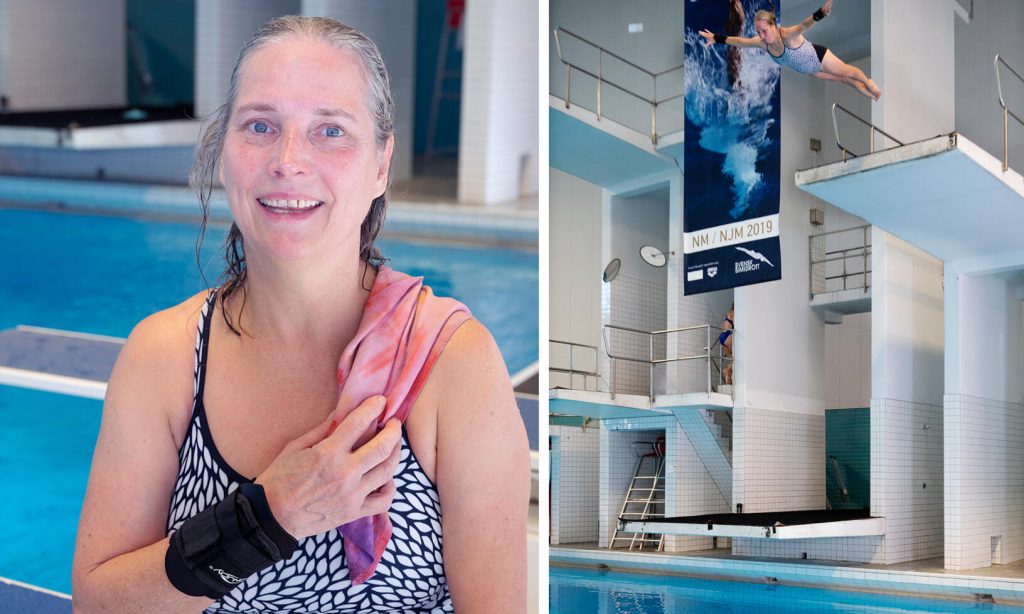 Vid 57 års ålder bestämde sig Annika för att gå en prova-på-kurs i simhopp – trots att hon är höjdrädd. Något hon inte ångrar!