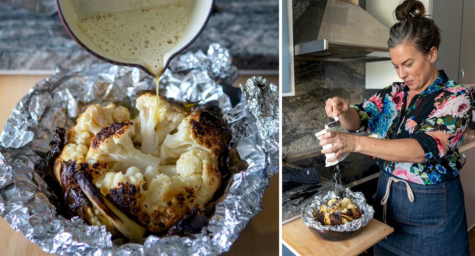 Helbakad blomkål – recept av Sandra Mastio