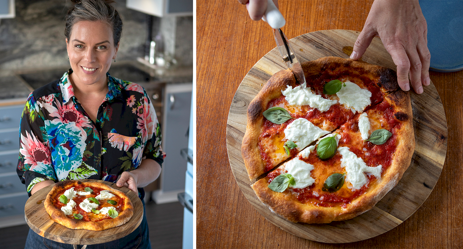 Sandra Mastios recept på pizza margherita