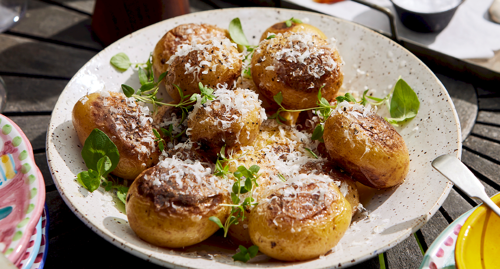 Grillad potatis med brynt smör och peccorino