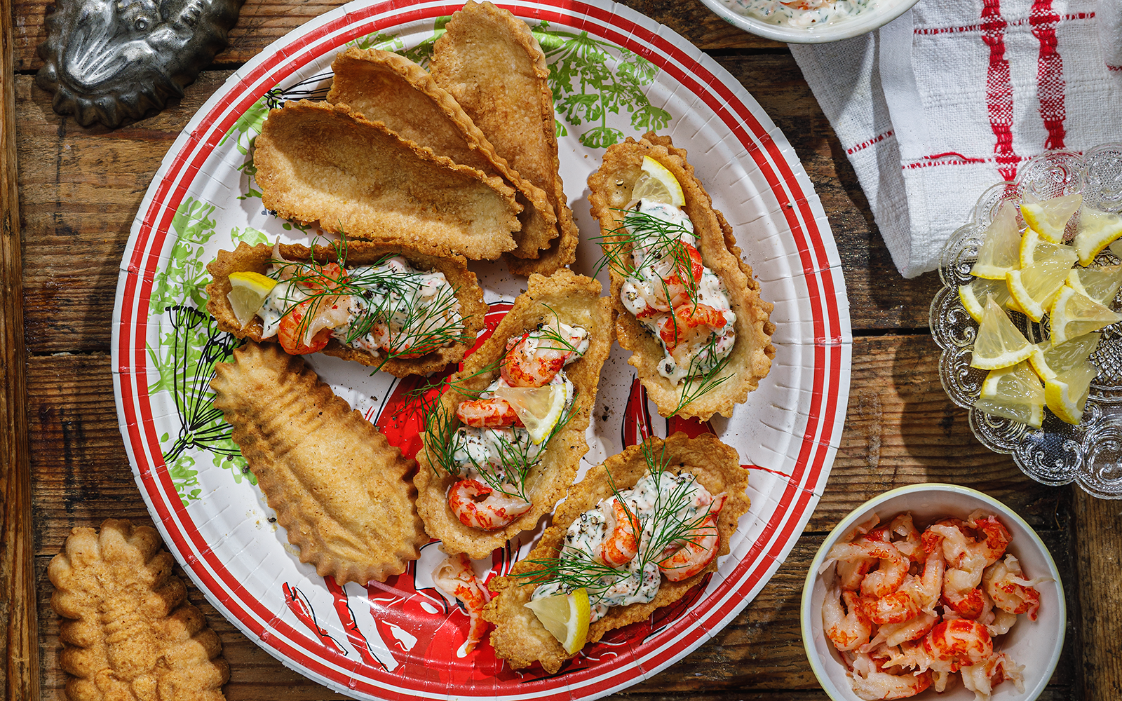 Mandelformar med kräftskagen