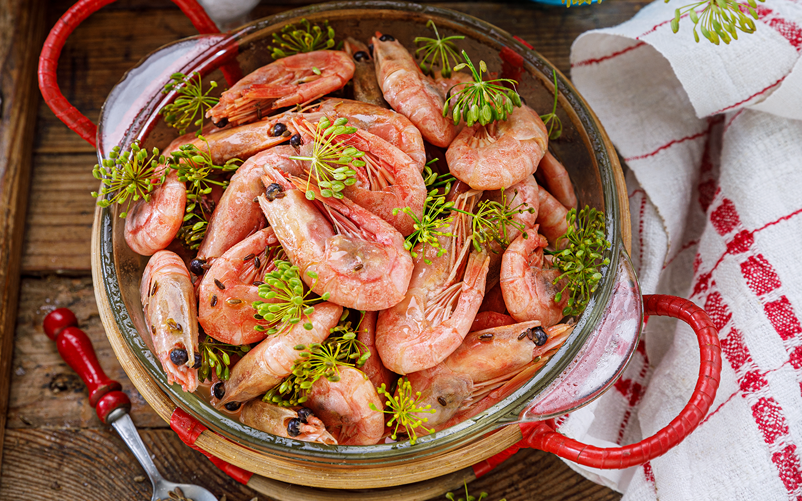 Räkor med kräftsmak