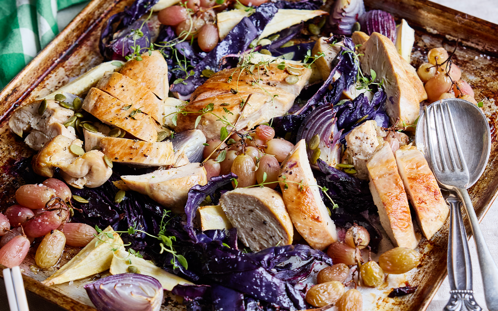 Kycklingsallad med blåmögelostdressing