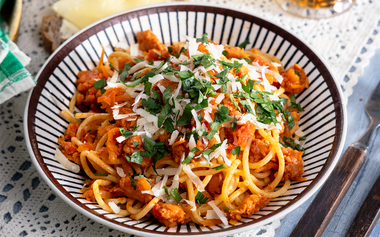 Pasta med salsicciasås